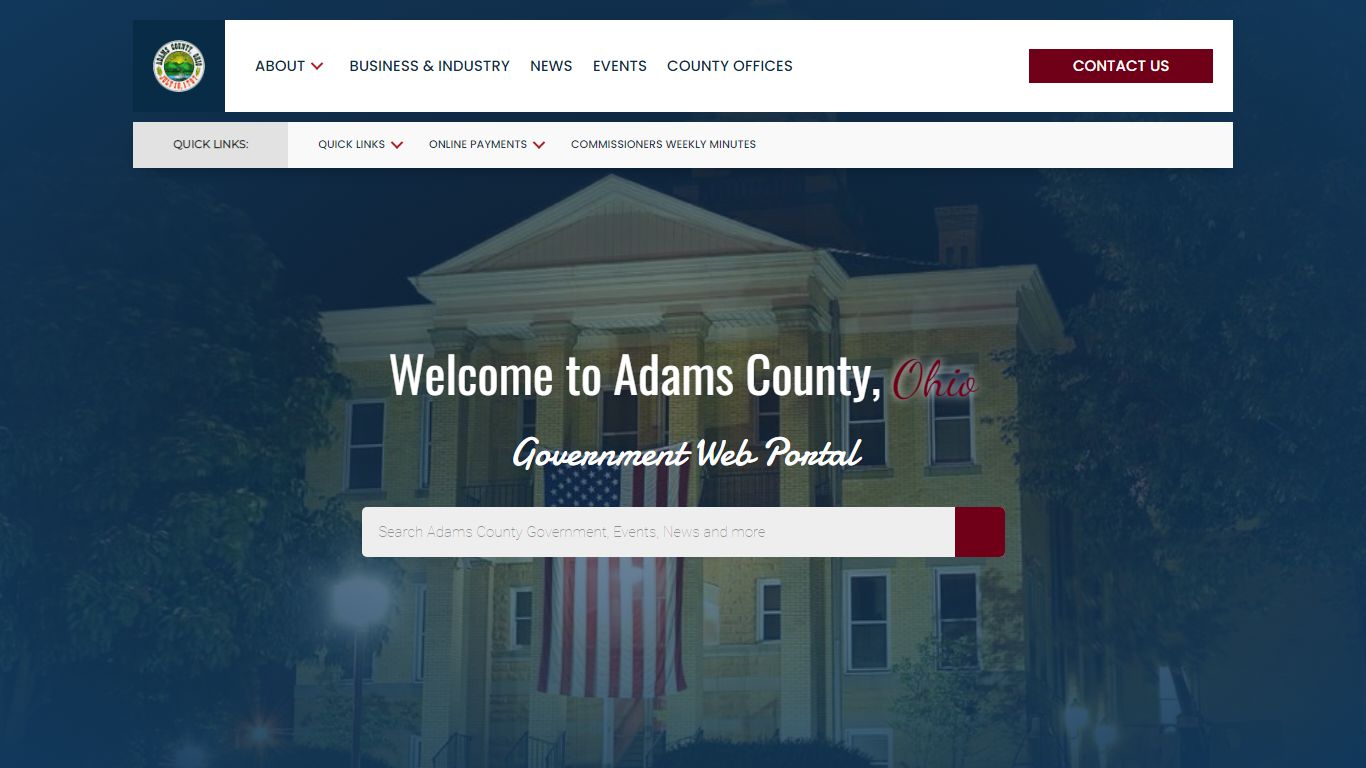 Adams County Government - Welcome to Adams County, Ohio